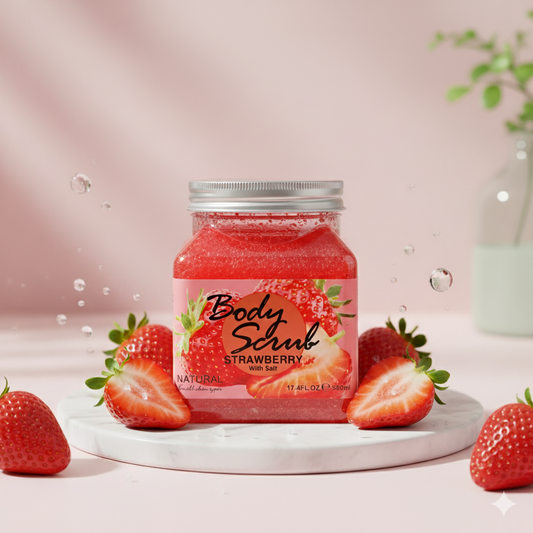 Exfoliante Corporal Fresa Con Sal 500ml