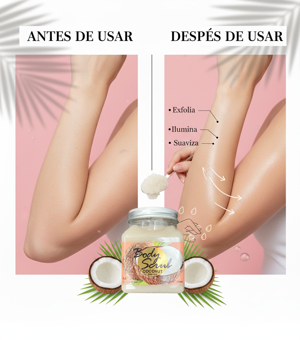 Exfoliante Corporal Coco Con Sal 500ml