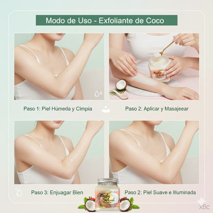 Exfoliante Corporal Coco Con Sal 500ml